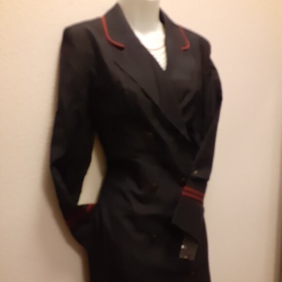 New Vintage 1999 Y2K United Airlines Uniform Dress * LS 4R * See Measurements - Picture 3 of 10